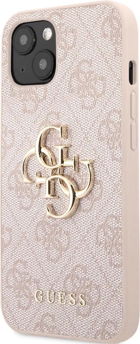 GUESS Gouden Logo Backcase iPhone 13 - Roze - MPN 7643