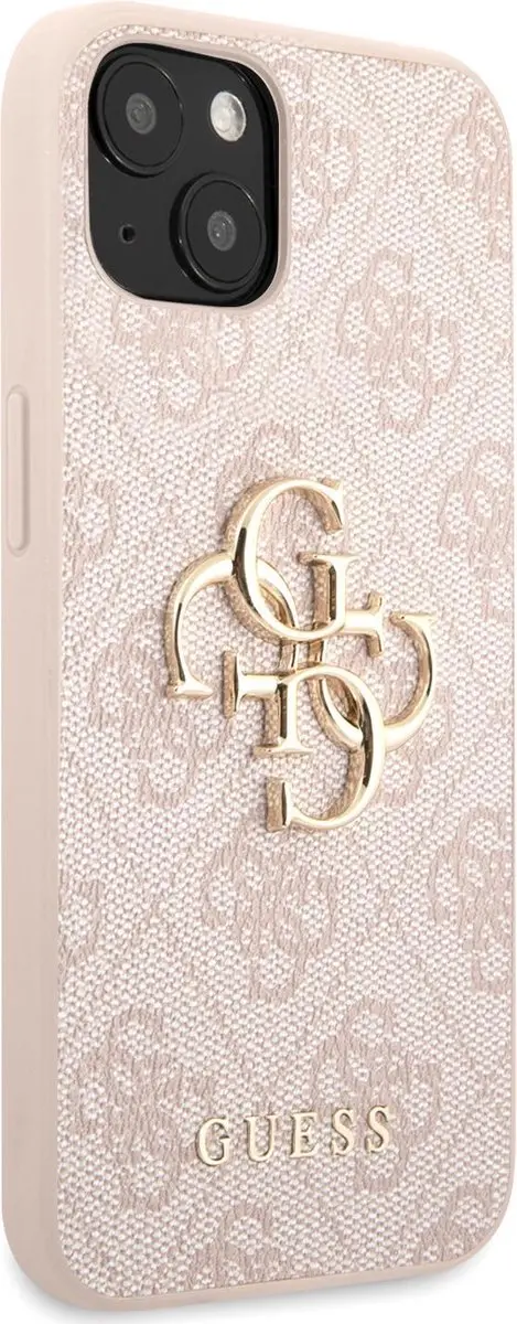 GUESS Gouden Logo Backcase iPhone 13 - Roze - MPN 7643