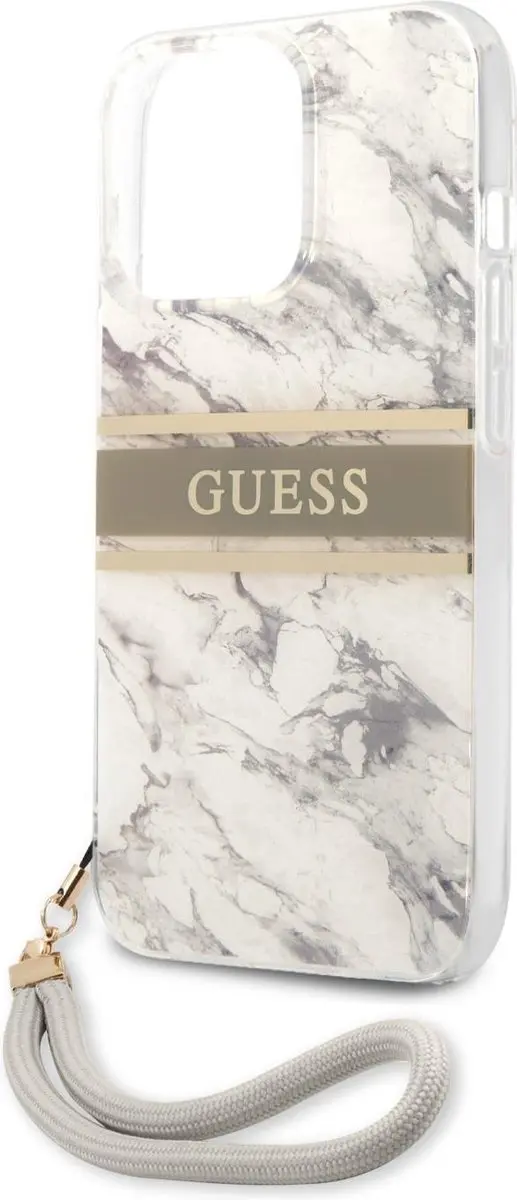 Guess Hardcase Backcover iPhone 13 Pro Max - Grijs - 3666339023065