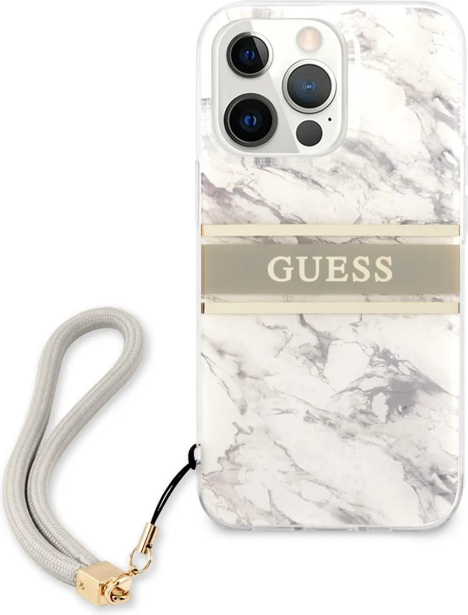 Guess Hardcase Backcover iPhone 13 Pro Max - Grijs - 3666339023065