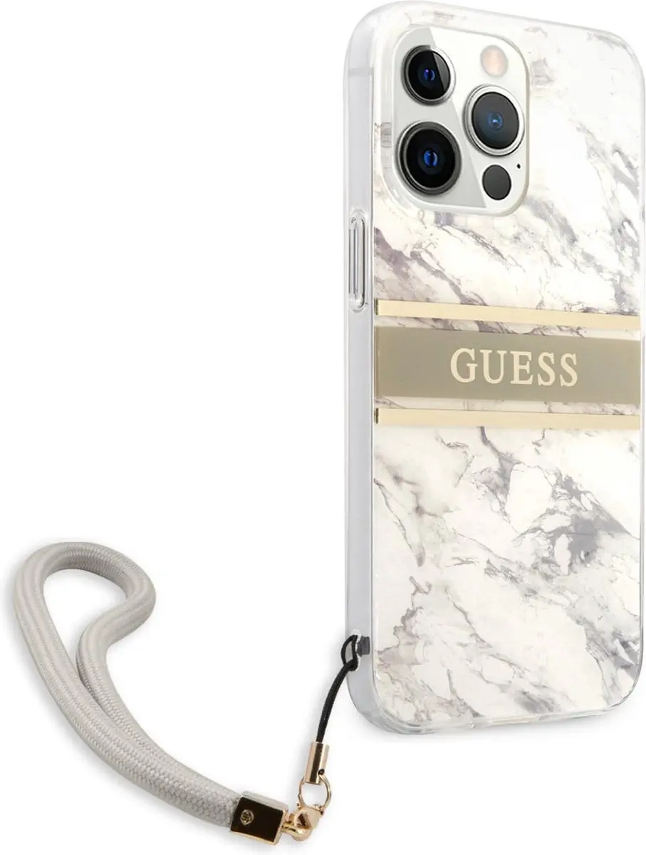 Guess Hardcase Backcover iPhone 13 Pro Max - Grijs - 3666339023065
