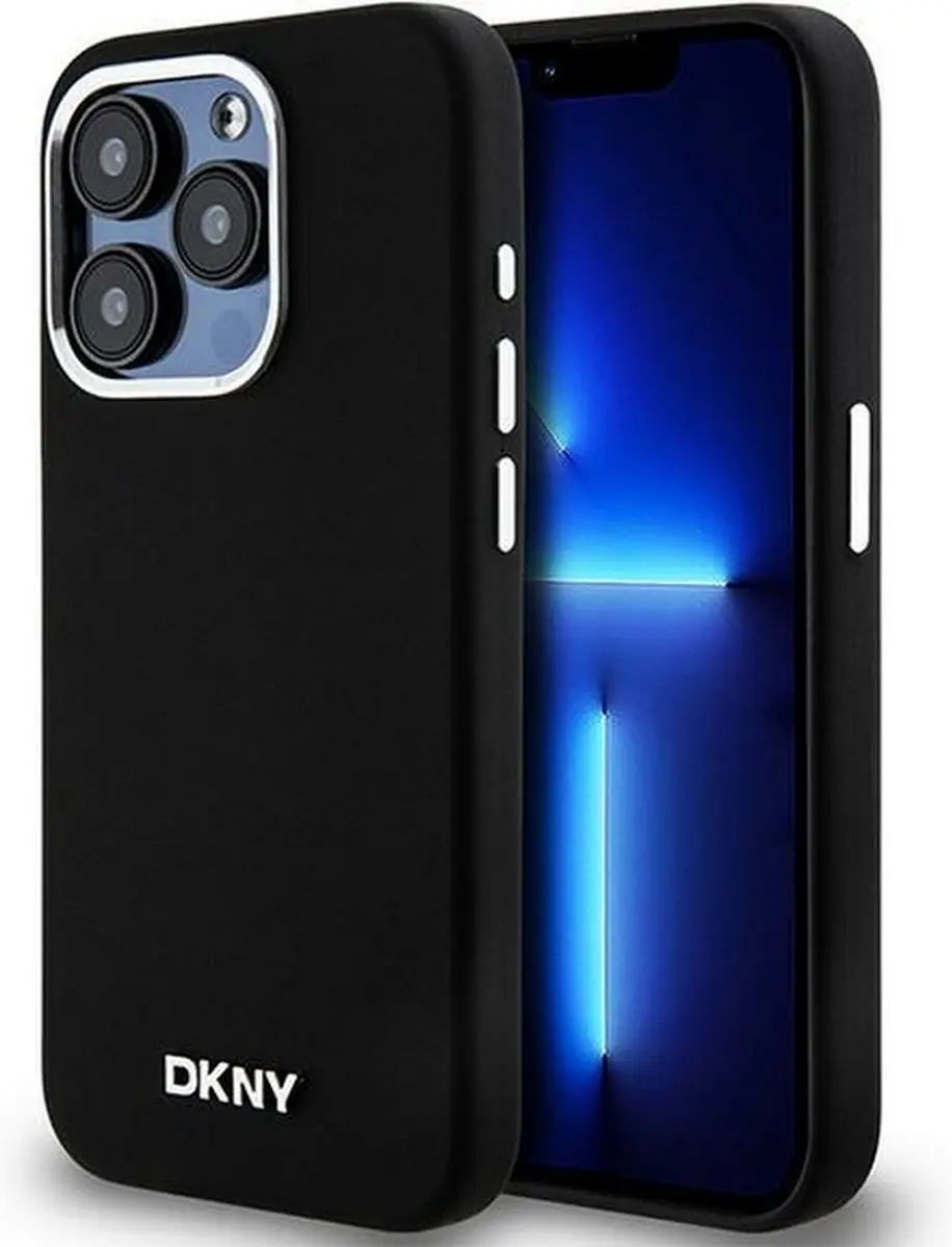 DKNY Silicone Metal Logo Back Case