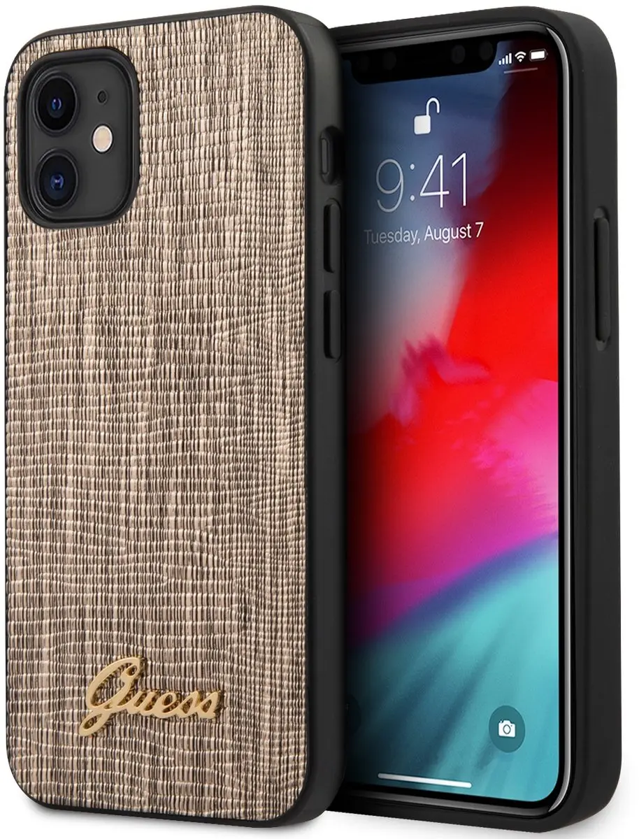 Guess Goud Hoesje iPhone 12 Mini