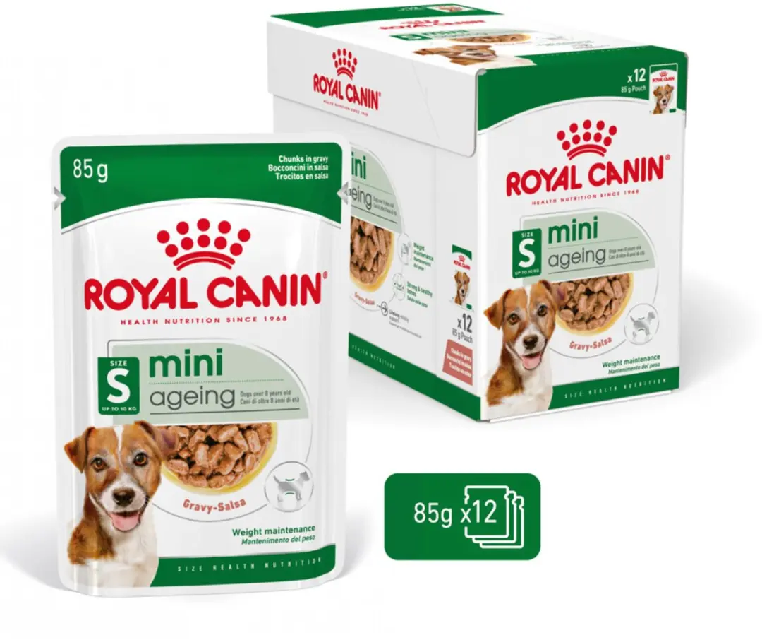 Royal Canin Mini Ageing 12+ Natvoer - 48 Stuks (4x12x85g)