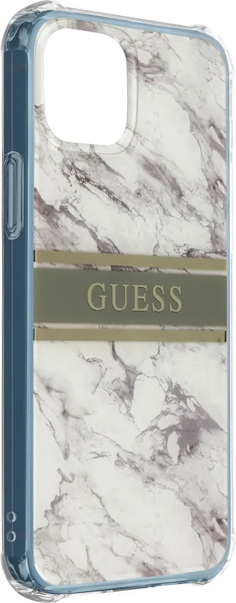 Guess iPhone 13 Mini Telefoonhoesje - Grijs - PC & TPU