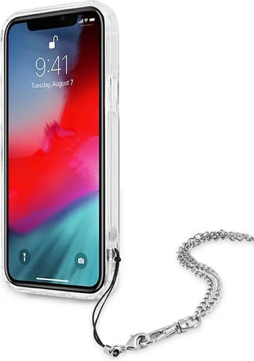 GUESS Peony Back Case met Strap - iPhone 12 Pro Max - Goud
