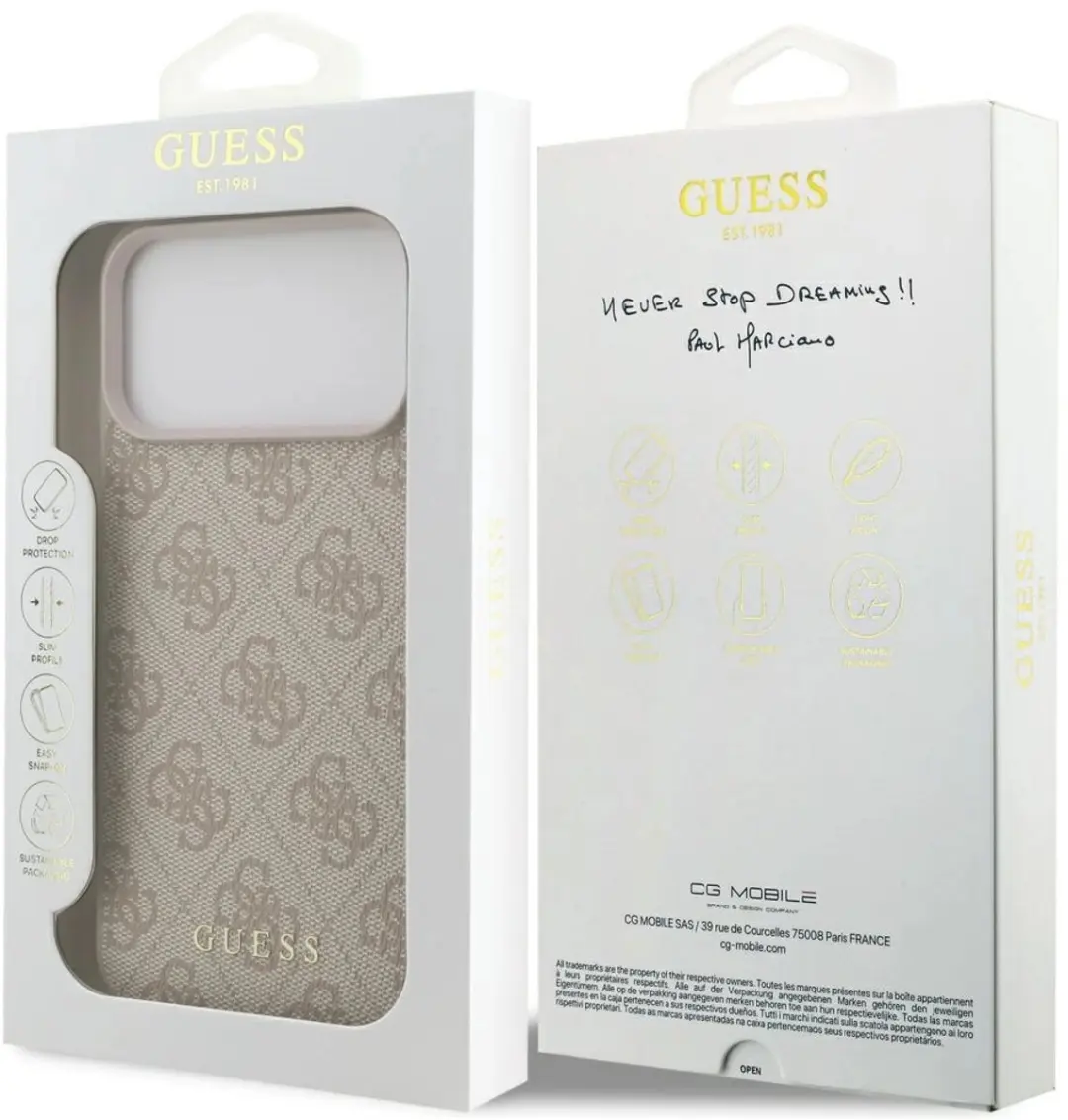 GUESS 4G Classic Hoesje iPhone 17 Pro Max - Zwart
