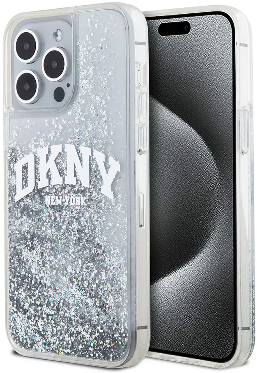 DKNY Liquid Glitter Arch Logo Back Case