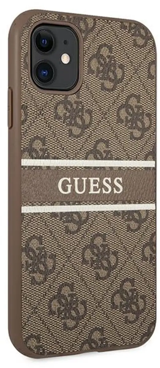 Guess 4G Printed Stripe Back Case - iPhone 11 Bruin