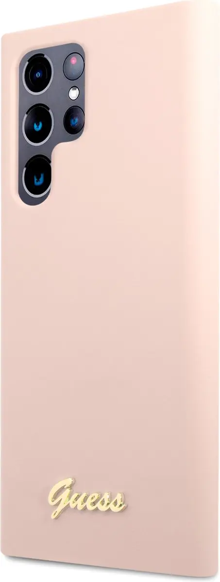 Guess Siliconen Hoesje Samsung Galaxy S22 Ultra - Roze - MPN 8652