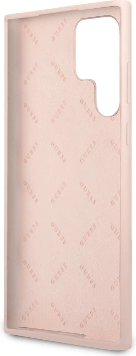 Guess Siliconen Hoesje Samsung Galaxy S22 Ultra - Roze - MPN 8652