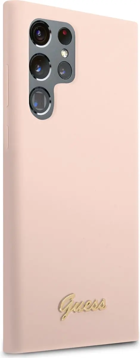 Guess Siliconen Hoesje Samsung Galaxy S22 Ultra - Roze - MPN 8652