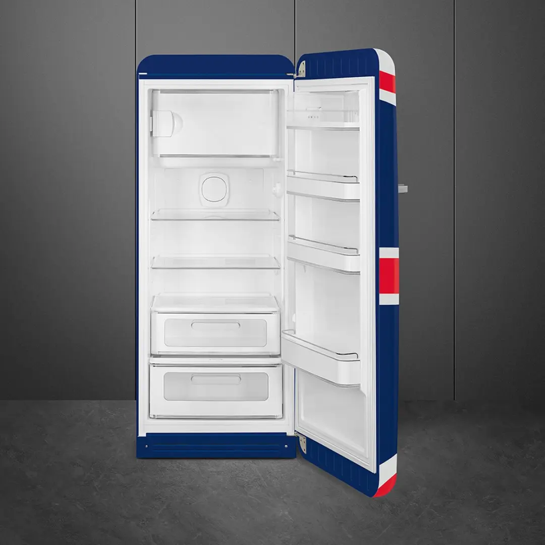 Smeg FAB28RDUJ5 Combi-koelkast 270L - Blauw/Rood/Wit