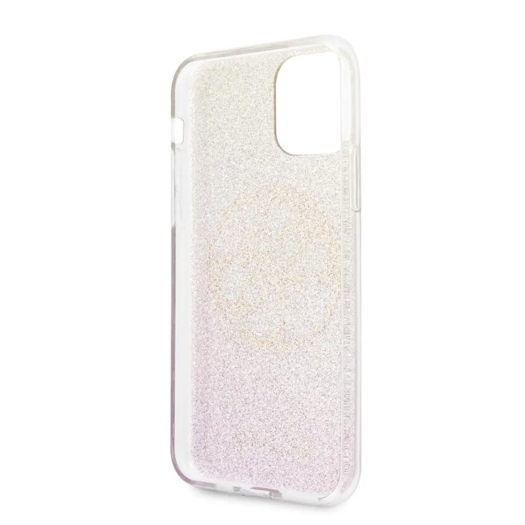 GUESS GUHCN58PCUGLPGG Hoesje iPhone 11 Pro - Roze/Goud