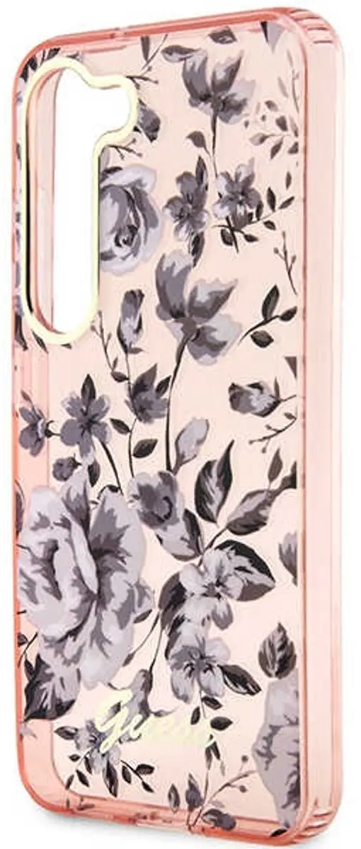 GUESS Flower Back Case Samsung Galaxy S23 Plus - Roze - afbeelding 6 van 6