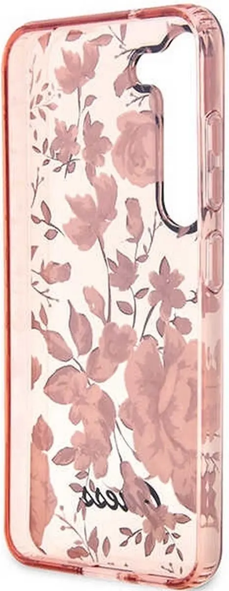 GUESS Flower Back Case Samsung Galaxy S23 Plus - Roze