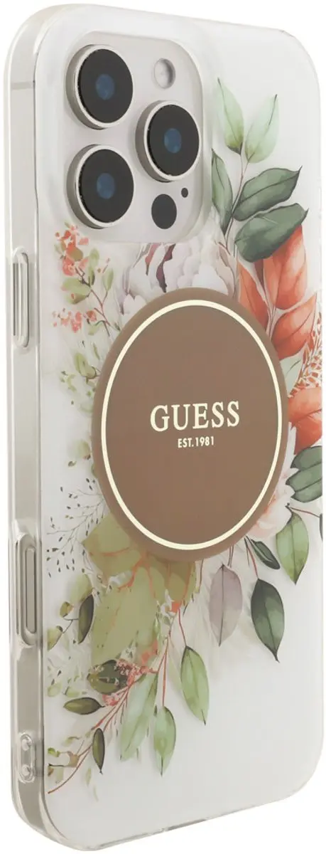 GUESS Telefoonhoesje iPhone 16 Pro Max - MagSafe - Bruin