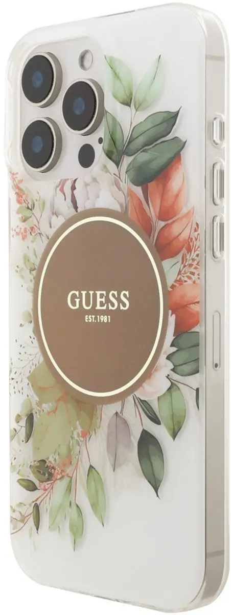 GUESS Telefoonhoesje iPhone 16 Pro Max - MagSafe - Bruin