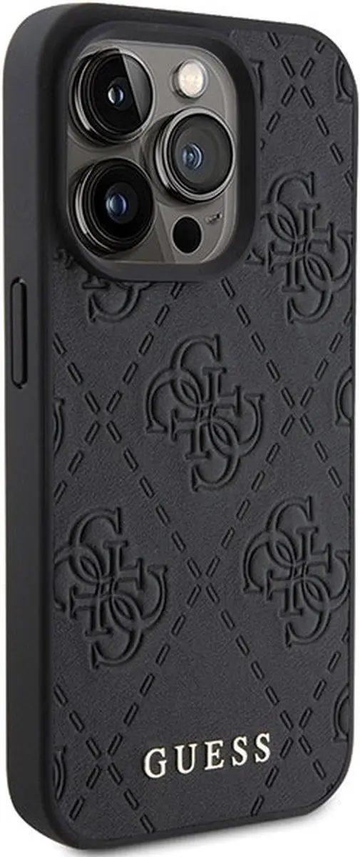 GUESS 4G Stamped Hoesje - iPhone 15 Pro - Zwart - afbeelding 6 van 6