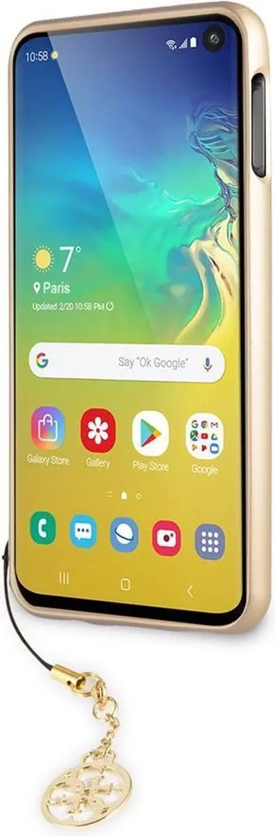 Guess Charms Back Cover S212-5 - Samsung Galaxy S10e - Bruin - afbeelding 6 van 6