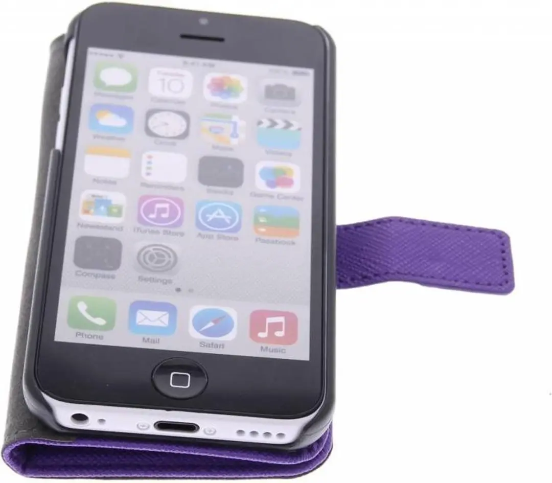 Guess Studded Folio Case S206-12 - iPhone 5C - Paars