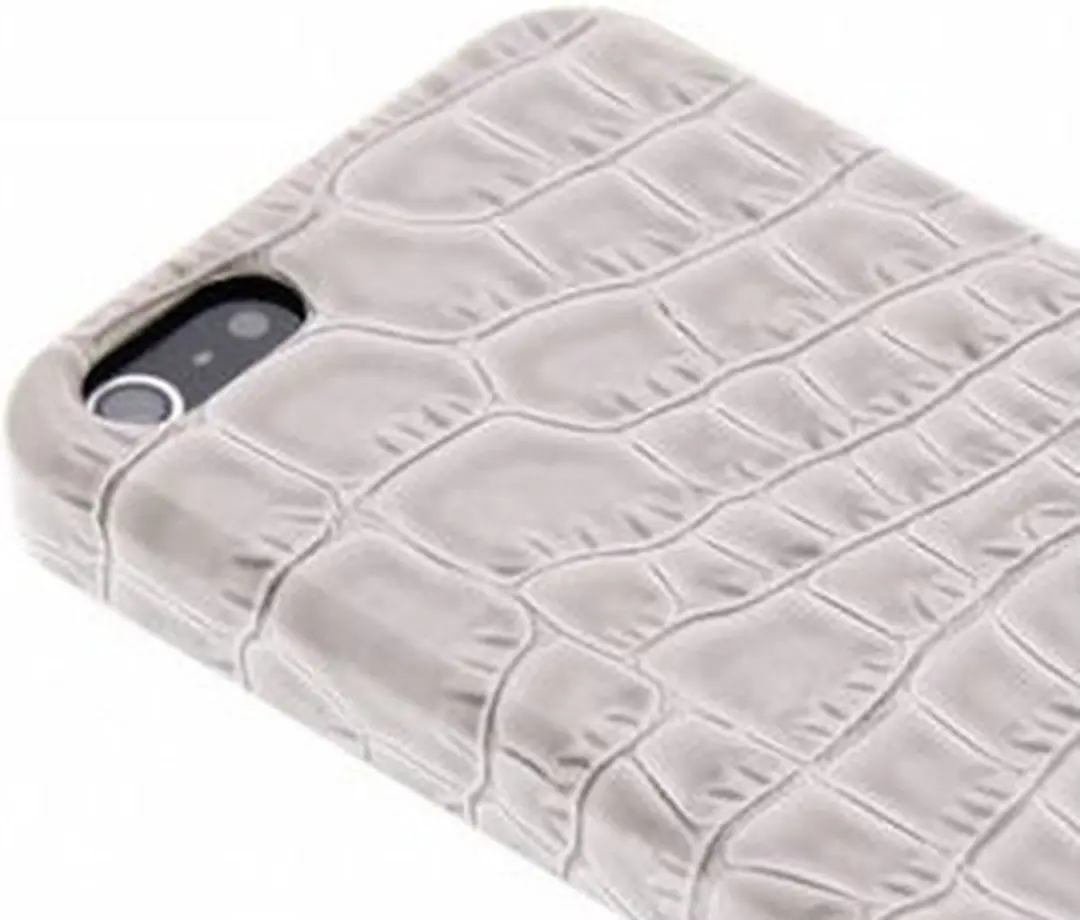 GUESS Croco Backcover Case iPhone 5/5S/SE - Beige