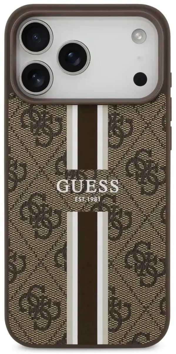 GUESS Hoesje iPhone 17 Pro Max - MagSafe Bruin
