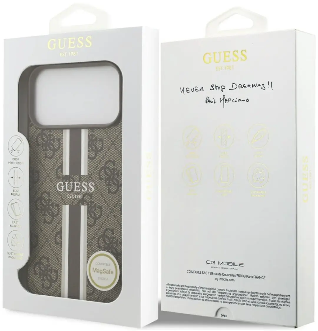 GUESS Hoesje iPhone 17 Pro Max - MagSafe Bruin - afbeelding 6 van 6