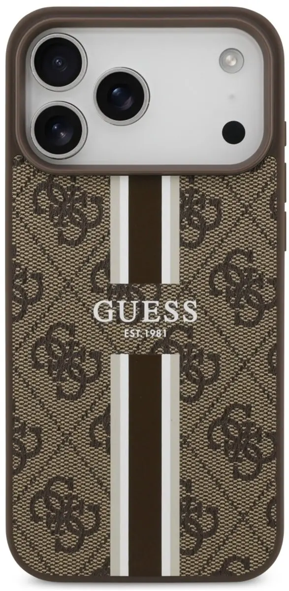 GUESS Hoesje iPhone 17 Pro Max - MagSafe Bruin