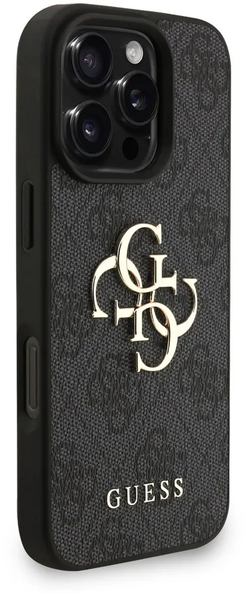 GUESS iPhone 16 Pro Telefoonhoesje - MagSafe - Zwart