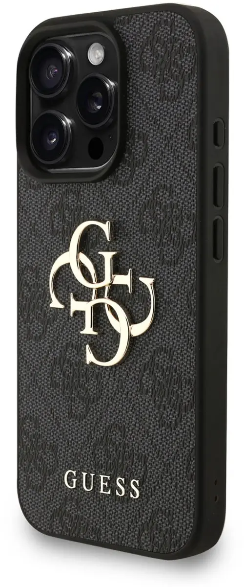 GUESS iPhone 16 Pro Telefoonhoesje - MagSafe - Zwart