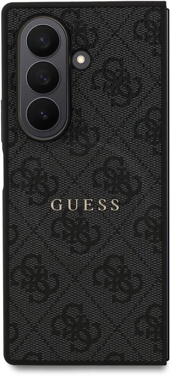 GUESS PU Leather MagSafe Hoesje - Samsung Galaxy Z Fold7 - Zwart