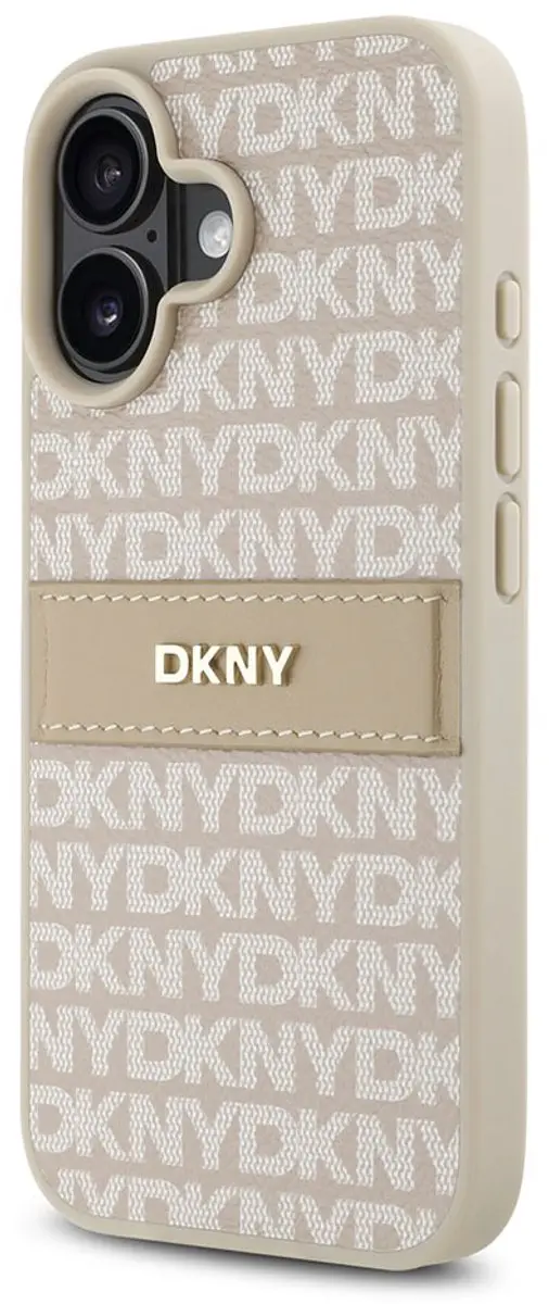 DKNY Tonal Stripe Series Hoesje iPhone 16 Plus - Roze - DKHCP16MPRTHSLP - afbeelding 6 van 6