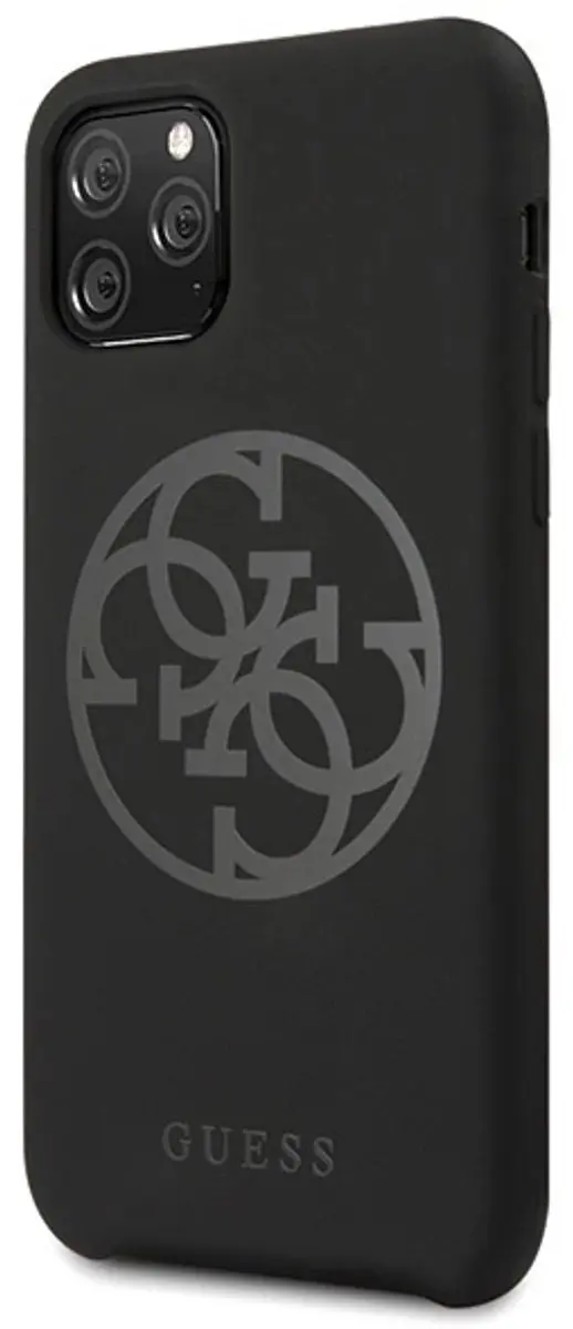 Guess Backcover Silicon iPhone 11 Pro - Zwart