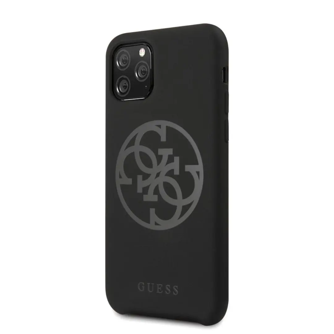 Guess Backcover Silicon iPhone 11 Pro - Zwart