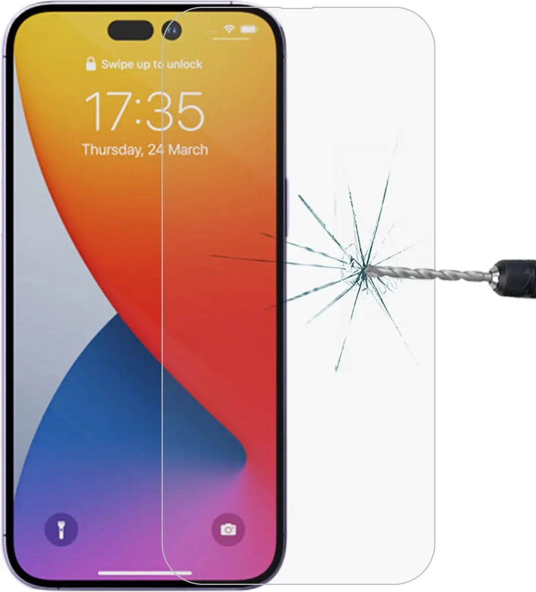 Fonu Tempered Glass Screenprotector iPhone 14 Pro Max
