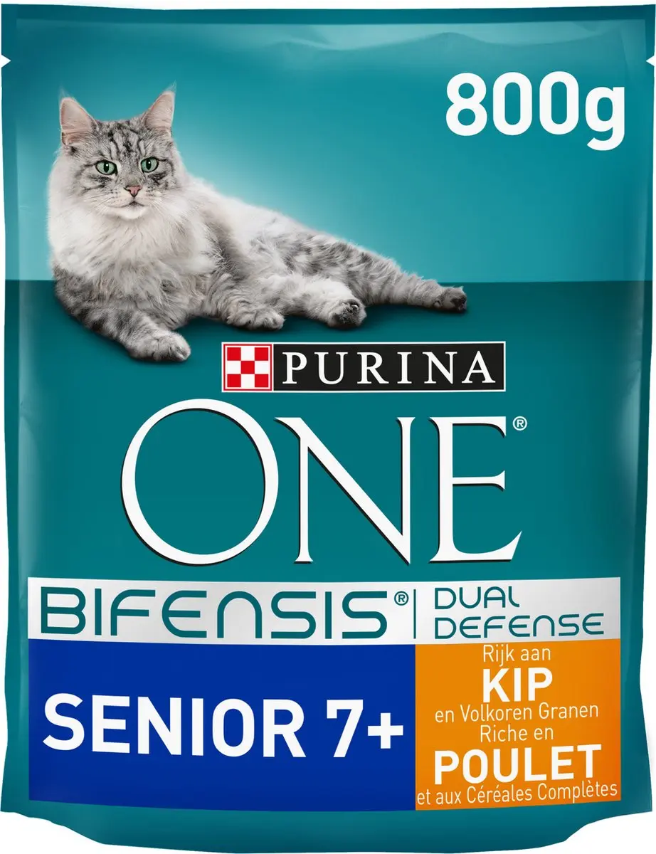 Purina ONE Senior Kip Volkoren Granen 800g