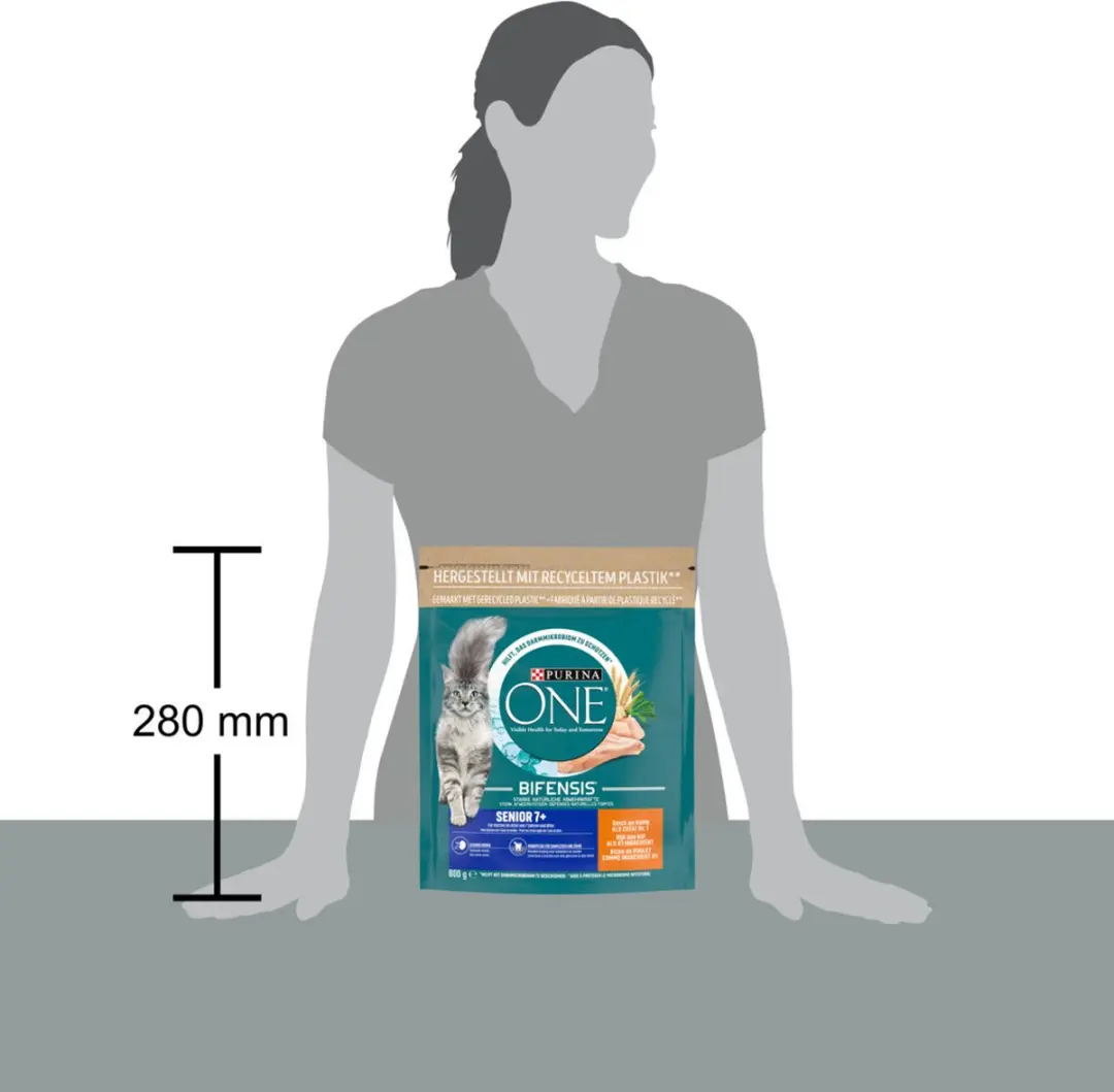 Purina ONE Senior Kip Volkoren Granen 800g