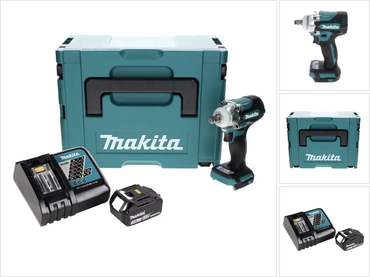 Makita DTW 300 RF1J Slagmoersleutel 18V 330Nm