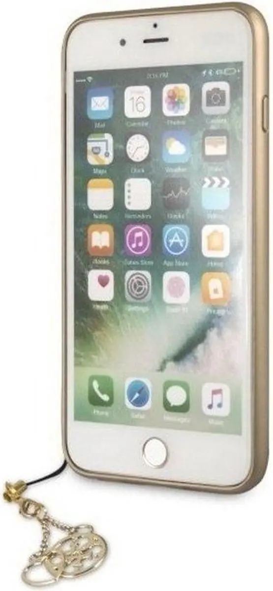 GUESS 4G Charms Hard Case iPhone X/Xs - Grijs
