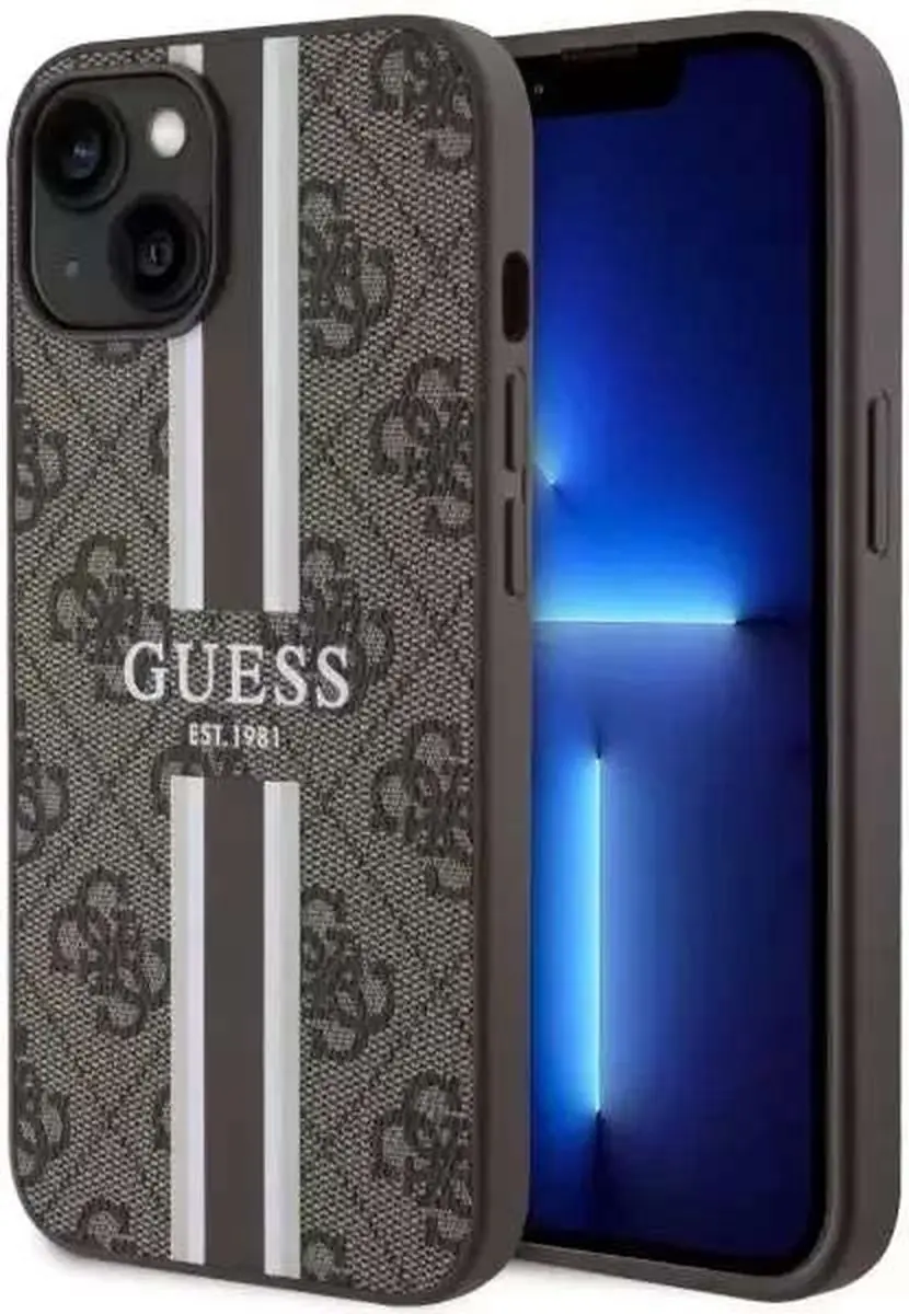 GUESS 4G Printed Stripe Back Case