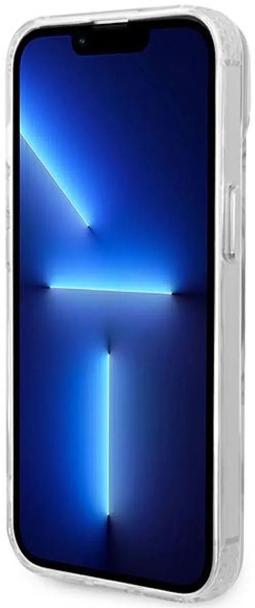 GUESS Translucent Back Case - iPhone 14 Plus - Zilver - MagSafe