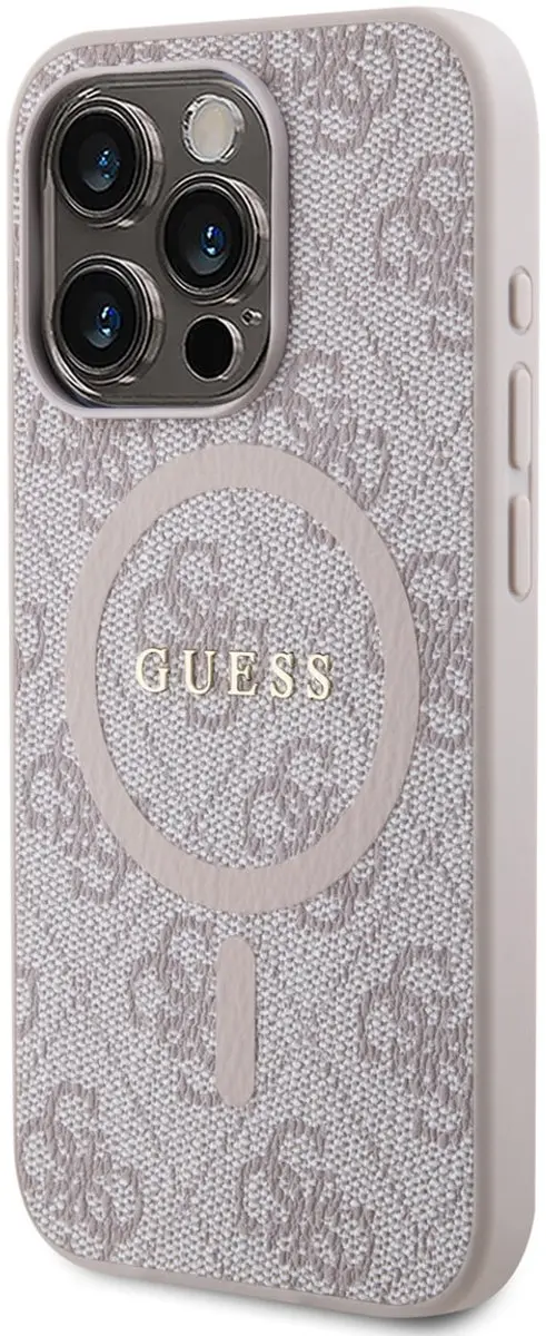 Guess iPhone 15 Pro Max Hoesje - MagSafe - Roze