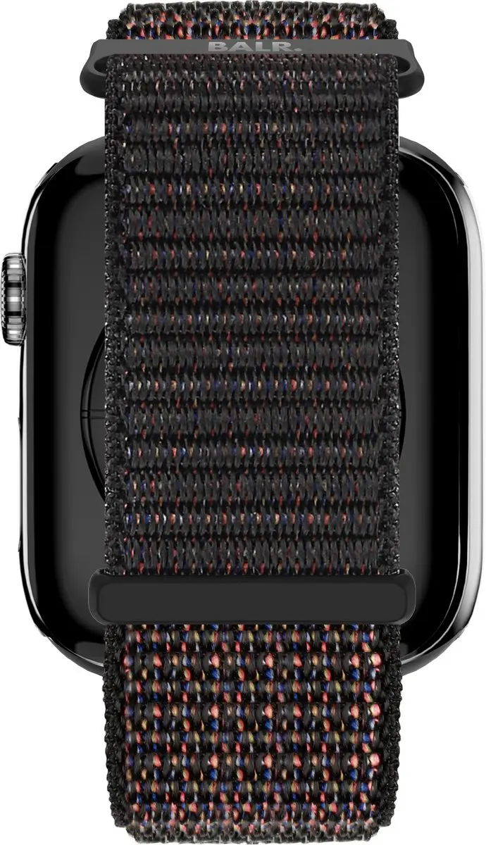 BALR Nylon Bandje Apple Watch 44/45/49mm - Zwart