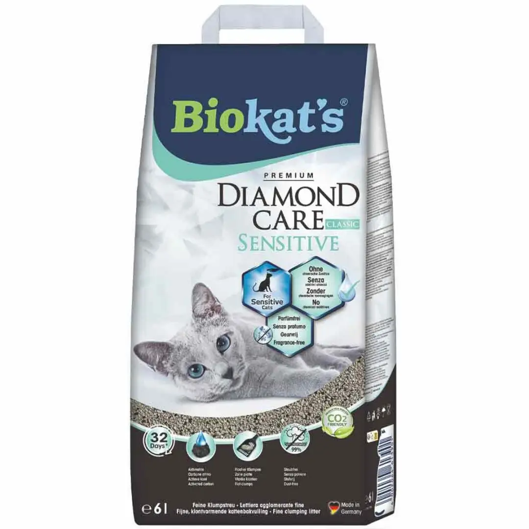 Biokat's Diamond Care Sensitive Kattenbakvulling 12L
