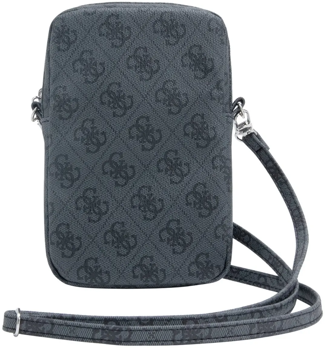 GUESS Triangle Logo Wallet Pouch GUWBZP4GFTSK - 3 Pasjes - Zwart