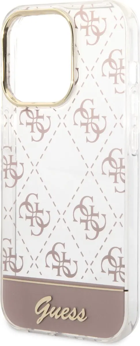 GUESS iPhone 14 Pro Hoesje - Roze - MagSafe - afbeelding 6 van 6