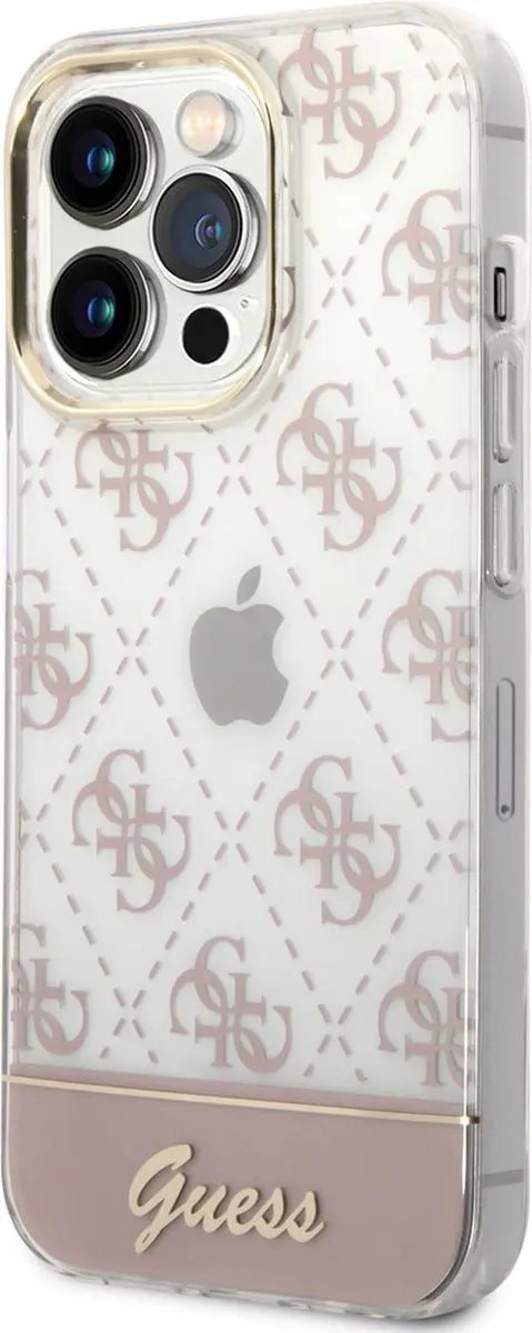 GUESS iPhone 14 Pro Hoesje - Roze - MagSafe