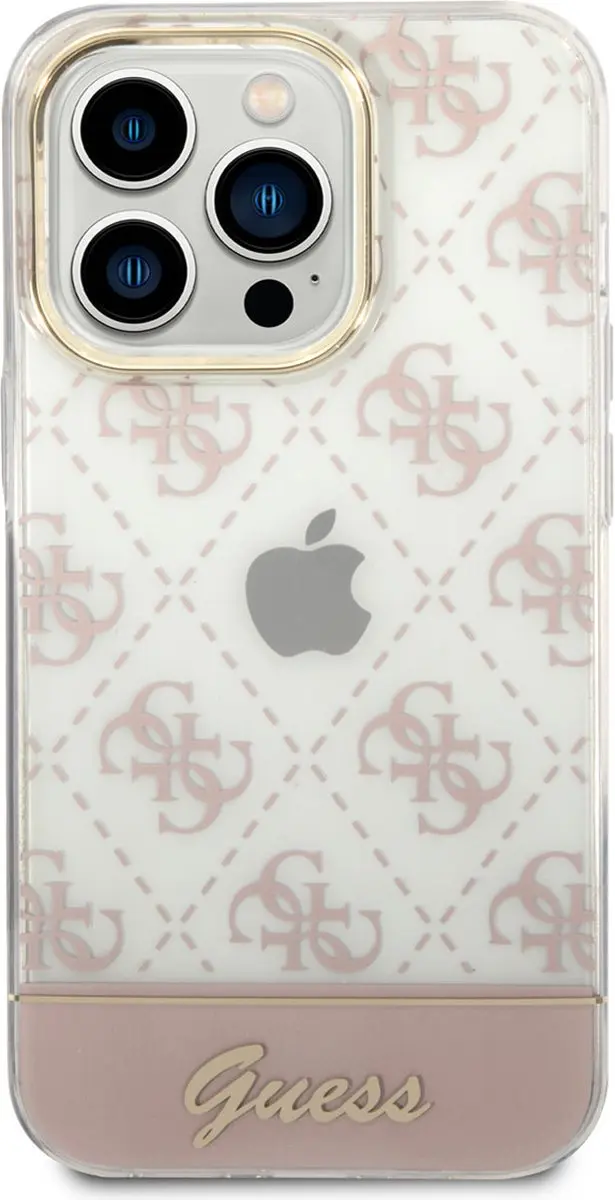 GUESS iPhone 14 Pro Hoesje - Roze - MagSafe