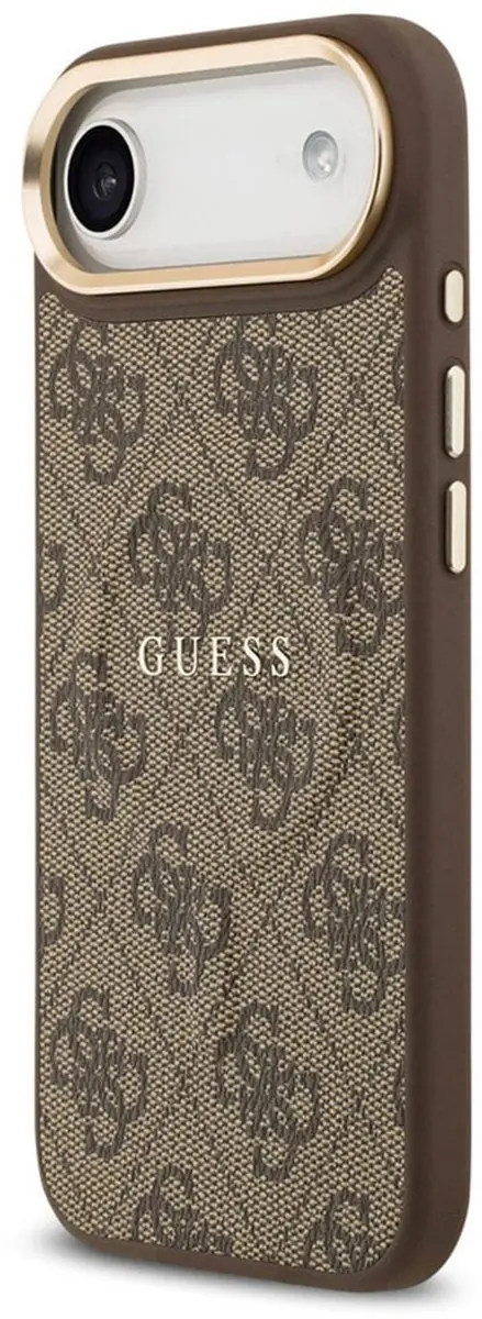 GUESS iPhone 17 Air Back Cover - Bruin - MagSafe PU Leather